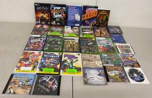Mixed Video Game & PC Software Collection Xbox 360 Xbox Wii 29 Pc Untested