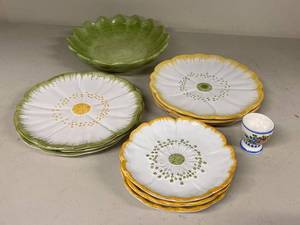 Mateus Portugal & Moustiers France Pottery Plate Bowl Mixed Lot 13 Pc