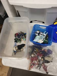 TMNT, Superhero & Harry Potter Action Figures Assortment - Mixed Collectibles with Storage Bins
