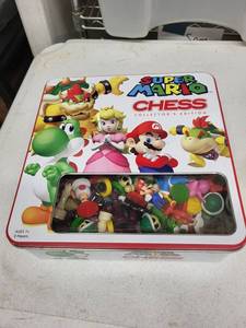 Super Mario Chess Collectors Edition Tin Set with Figurines - 2 Players