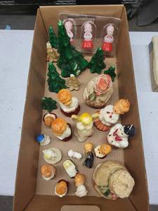 Vintage Gurley Tavern Candle Novelty Figures - Nativity & Angels Wax Decor, Made in USA