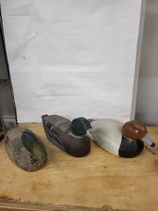 Birds by Barney Drake - Hand-Carved Duck Decoys - 3-Piece Set