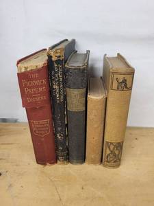 Pickwick Papers (Dickens) - 5-Book Antique Lot (Lot of 5)