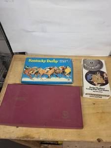 Parker Brothers Leaky Pipe Card Game, Scrabble & Kentucky Derby Racing Game - Vintage Board Games