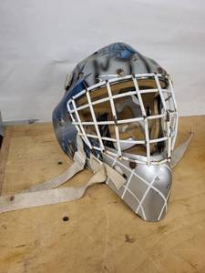 Bauer Goalie Mask with Cage - Custom BlueGray Graphic