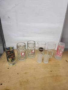 Beer Glass Collection Spaten Mnchen Mugs (2), Guinness Glass, Kln Weihnachtsmarkt Glass