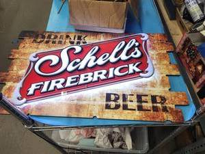Miller Lite Neon Beer Sign (Blue), Schells Firebrick & Coors Light Sign - Vintage Advertising