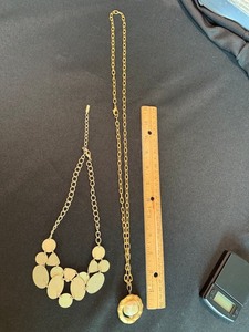 Sugarfix & Gold Tone Statement Necklace Lot Faux Pearl Pendant