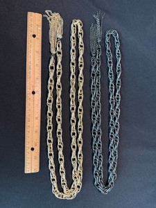 Mixed Metal Chain Strap Belt Lot Gold Tone Gunmetal Fashion Accessories