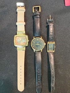 Nine West Kate Spade Pulsar Women��s Watch Lot 3 Gold Tone As Is