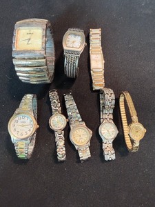 Mixed Lot 8 Quartz Wristwatches Le Baron Studio Y Acqua CG As-Is