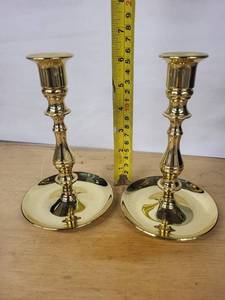 American Museum Brass Collection Candle Follower (One Pair) - Polished Brass No. 7069