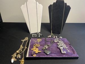 Assorted Lariat Necklaces - Gold tone & Silver-Tone Fashion Jewelry