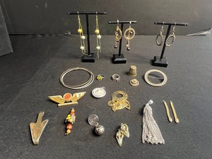 Northwest Orient Wing Pin - Assorted Vintage Costume Jewelry Earrings, Rings & Pendants