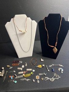 Assorted Charm Jewelry Lot Name-Tag Charms (JOYHOPELOVEWISH), Arrowhead Pendant & Bracelets