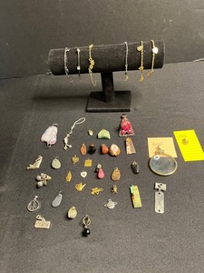 Sterling and Avon Pendants & Assorted Jewelry Charms & Bracelets - Gold & Silver Tone Mixed Metals