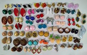 Vintage Earrings Lot #5 - 80s90s Assortment