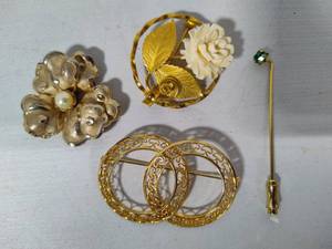 120 12K GF Brooches & Pin