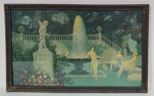 Love & Beauty Art Deco Framed Print