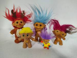 Russ, Ace Novelty & Asst Vintage Troll Dolls