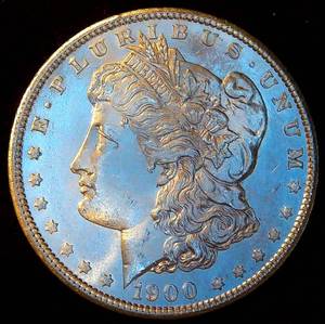 Uncirculated 1900-P Morgan Silver Dollar, Unaltered wNear Full Luster