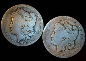 Slightly Better Date 1901 & 1904 San Franscisco Morgan Dollar Slot Fillers