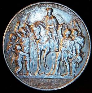 1913 Prussia Silver Zwei Mark The King Called 100th Anniversary Victory over Napoleon