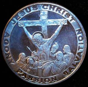 1oz 999 Silver Christ Crucifixion Round
