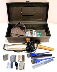 Quicksilver Hair Clipper 8-Inch Clipper with Accessories in Plano Case