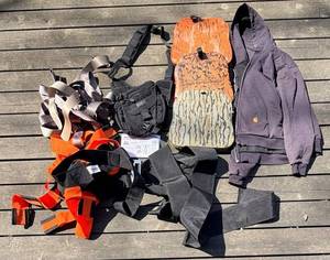 Carhartt Zip Hoodie Sweatshirt & 5.11 Bag, Shoulder Dolly Harness & Safety Straps