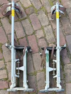 Pair of 36-Inch Stilts - Metal Frame with Straps