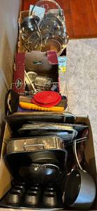 Pots & Pans - Assorted Stainless Steel Kitchen Cookware with Lids & Accessories