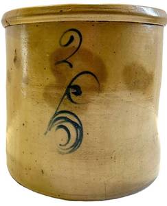 Vintage Red Wing Crock &amp 2 Gallon - 10 in H x 9.5 in Dia