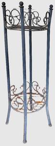 Wrought Iron Plant Stand & Circular Ring Design