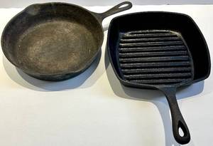 Cast Iron Pan Set - 2-Piece including Wagner and Emeril