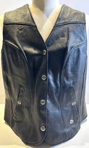 Harley-Davidson Leather Vest with Eagle Patch