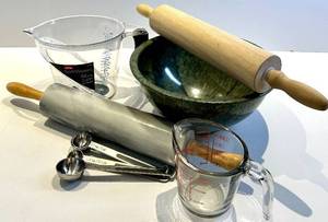 OXO SoftWorks Measuring Cup & Spoons Set with Mixing Bowl & Rolling Pins