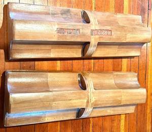 Vintage R6212 1B Wood Form Mold Pair - Unidentified&nbsp