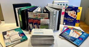 Avery Office Supplies Assortment - Ink Jet Business Cards, Address Labels & Binders