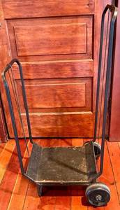 Platform Cart Dolly - Black Metal 2-Wheel Hand Truck&nbsp