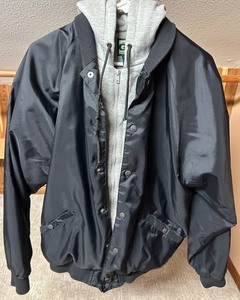 Guide Series GS Nylon Jacket with Hooded Sweatshirt- Black