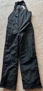 YAMAHA WPL 7073 Quilted Snow Bib Overalls - Black