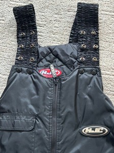 HJC Apparel Mens Puffer Bib Overall Black