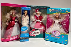 Barbie Target 35th Anniversary Special Edition & Kelsey Holiday Collection Angel Wedding Bell Dolls
