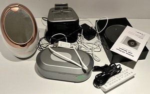 Flawless Rose Gold Facial Hair Remover & iHome Speaker & KC-606 Desktop CD Player & Mask Pack