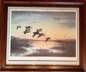 Mallards Moving at Dawn - Les Kouba - Artists Proof 34 x 28 in