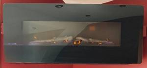 Muskoka 310 42C-10 Electric Fireplace - Wall Mount, Remote Included, 42x18 in