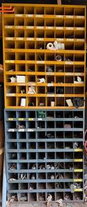 Two Cabinets - Industrial Parts Organizer with Grid Compartments