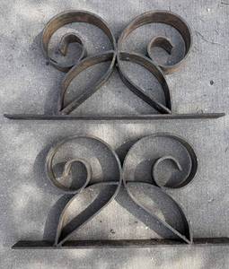 Wrought Iron Scrolls & Decorative Scrollwork (Lot of 2)