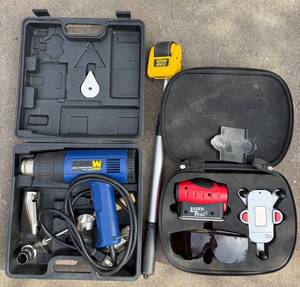 WEN Dual-Temperature Heat Gun & Stanley MW10 & LASERTRAC Tool Set
